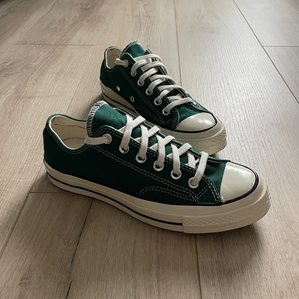 Converse Men’s Dark Green Canvas Sneakers